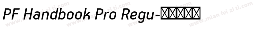 PF Handbook Pro Regu字体转换